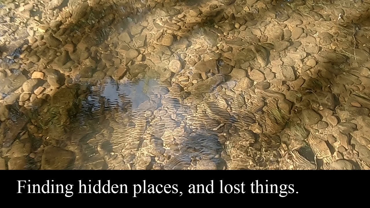 Mudlarking a varied river terrain...  weirs, woods, Mills, sun and shadow.