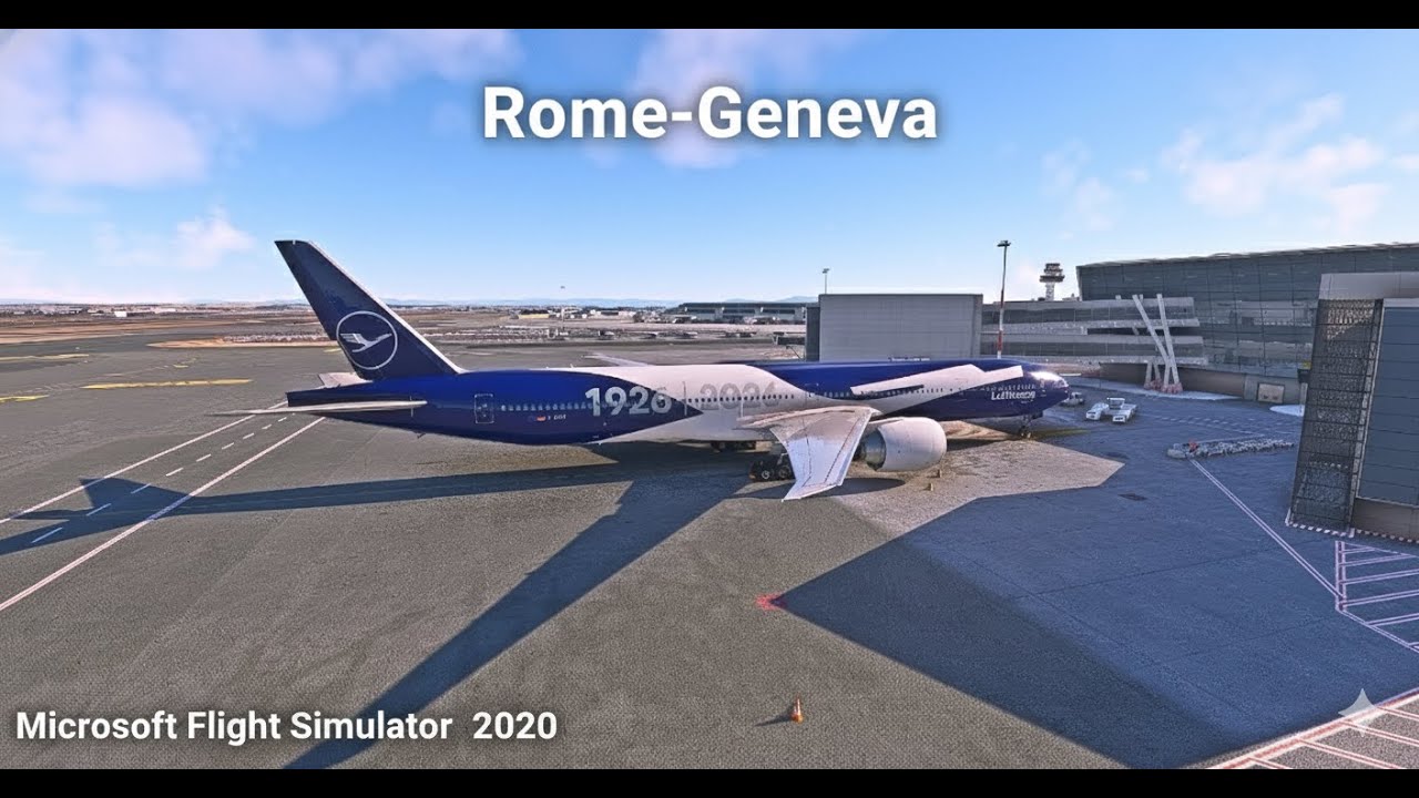 🔴 LIVE Flight | Lufthansa Boeing 777 Rome to Geneva | Real-Time Aviation