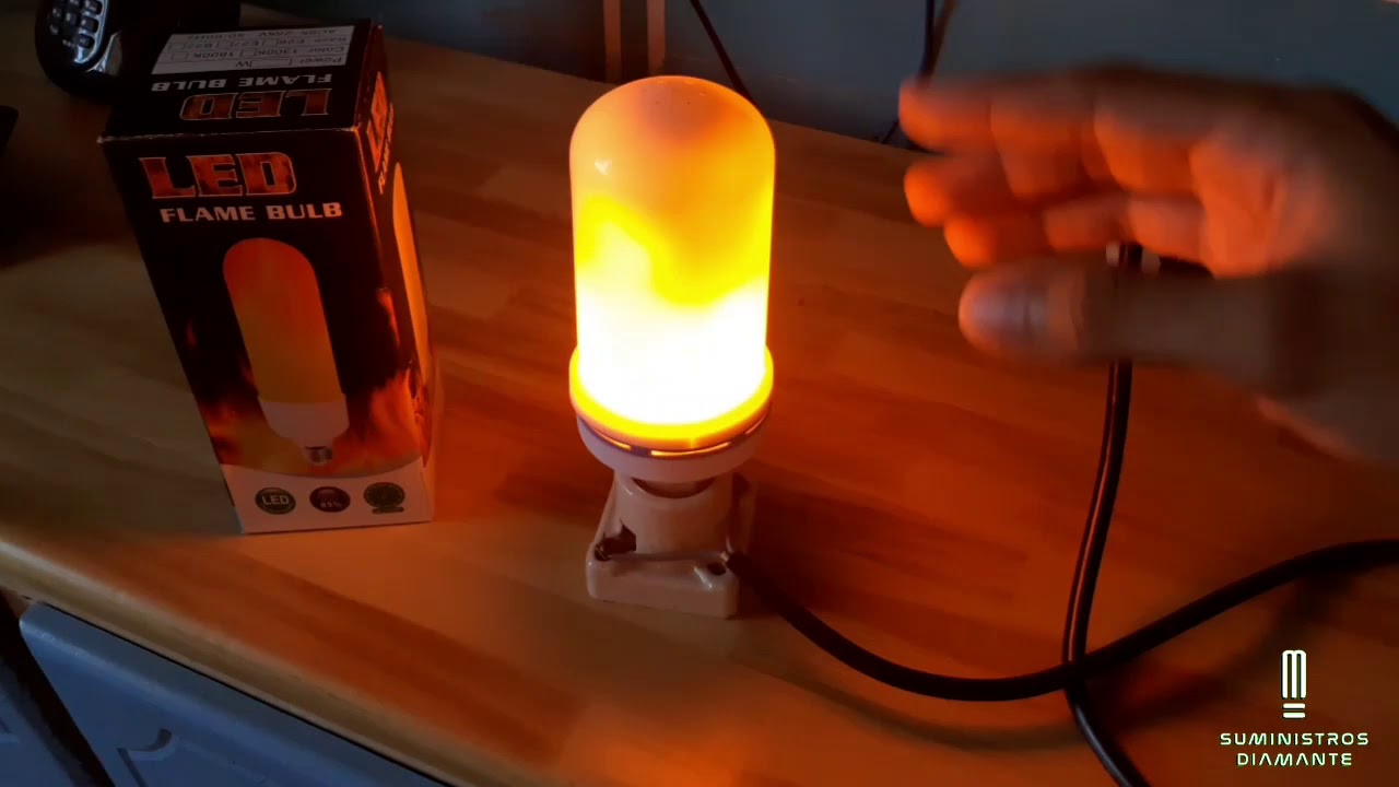 Foco Led 5w Flama Vela Decorativa Con Movimiento Entrada E27