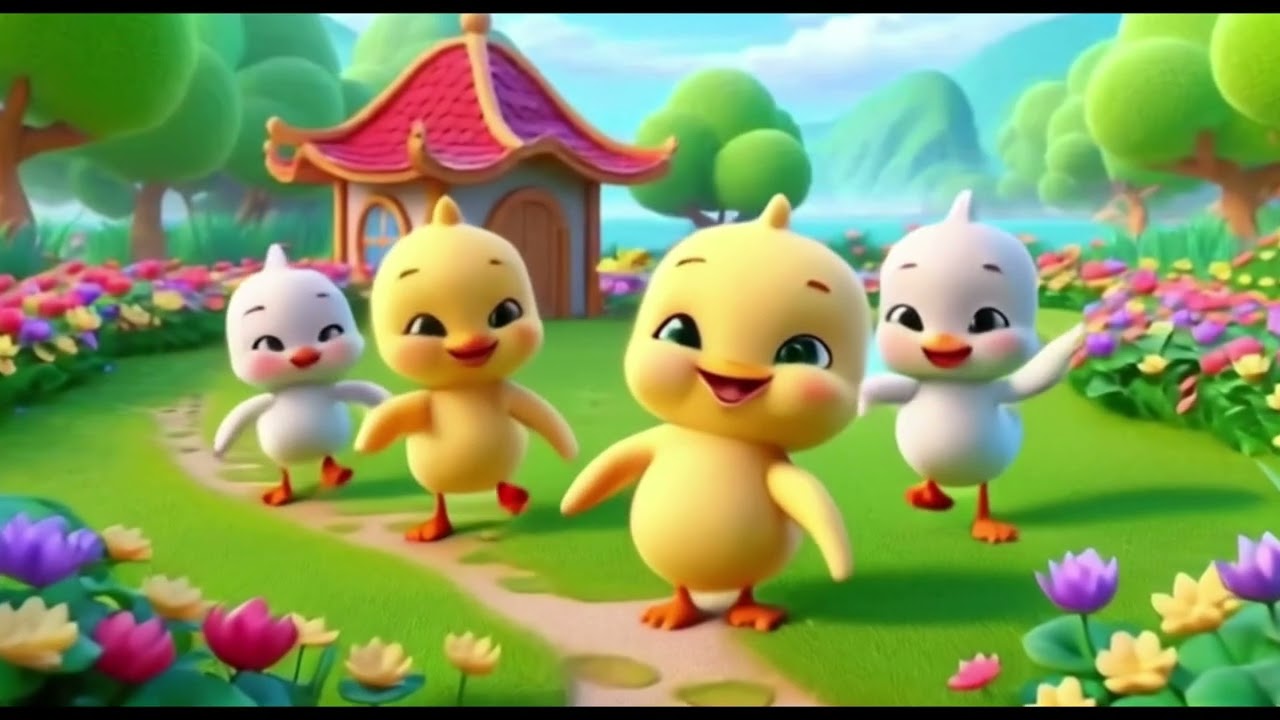 நடன பாதையில் நாலு குட்டிகள்வாத்து குஞ்சும் கோழி குஞ்சும் Tiny Steps, Big Smiles Chick 