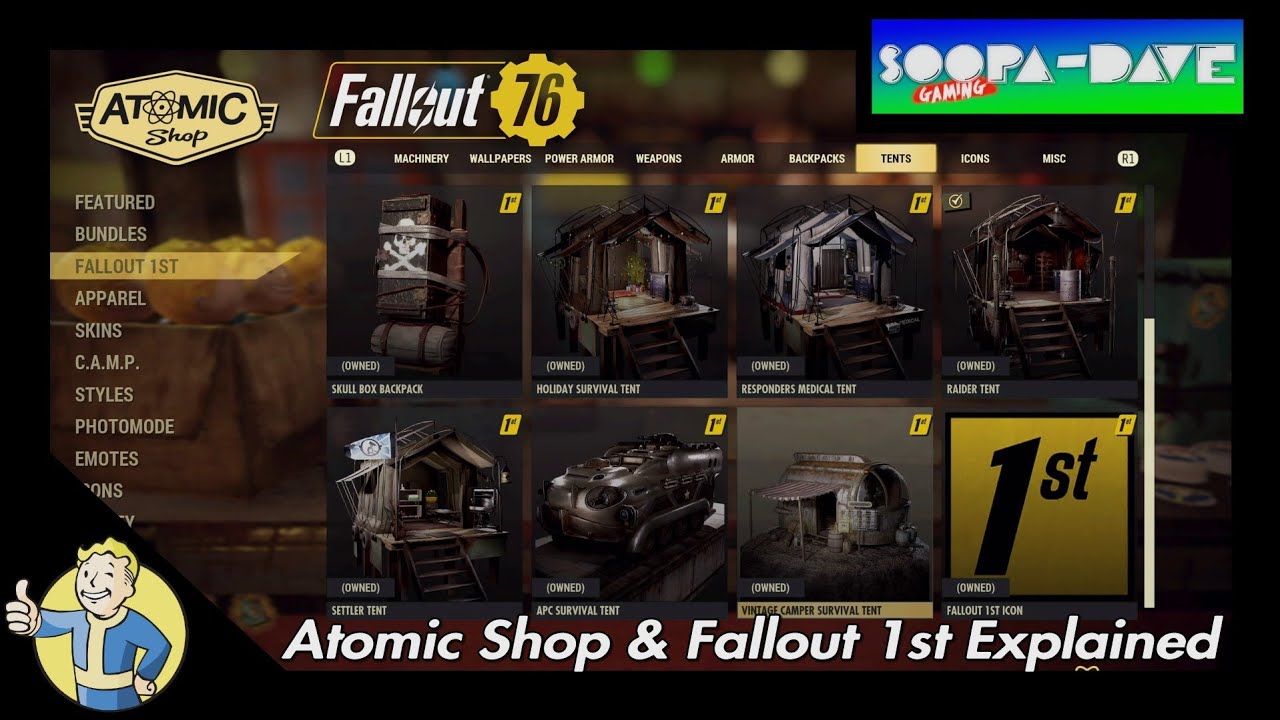 Atomic Shop & Fallout 1st Explained Fallout 76