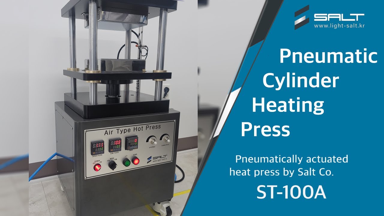 Air cylinder type heating press (공압식 가열프레스) ST-100A-1Tonf (10kN)