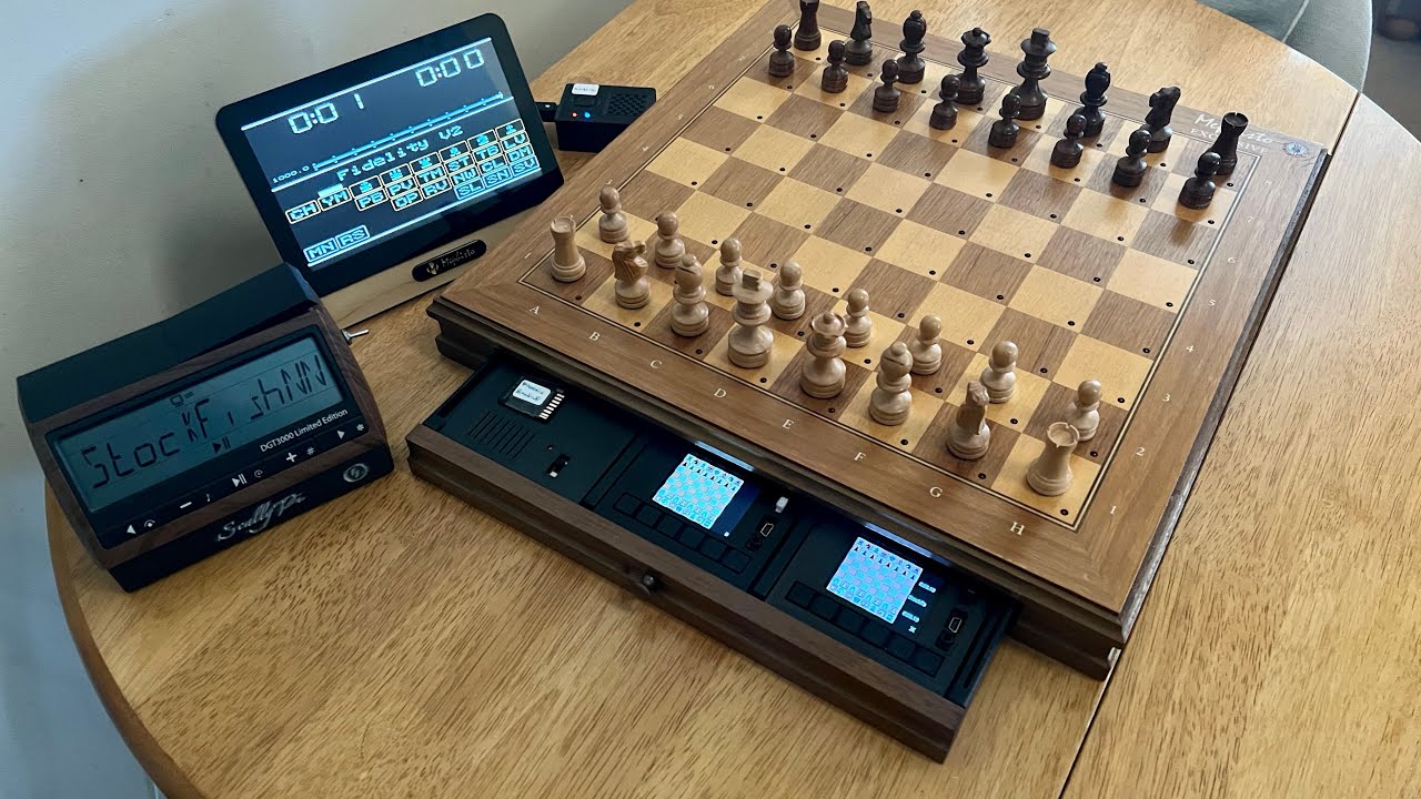 StockfishNN v16 on the DGT Pi Vs Fidelity Elite v2 on the Mephisto Phoenix via Elfacun