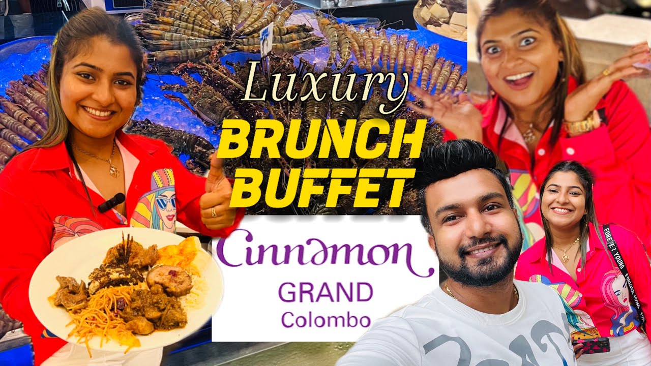කාලා ඉවර කරන්න බැරි Cinnamon Grand Brunch Buffet ❤️🔥අවුරුදු 250ක් පරණ නුග ගහක්😳ඇතුලේ ගමක්??😳😲