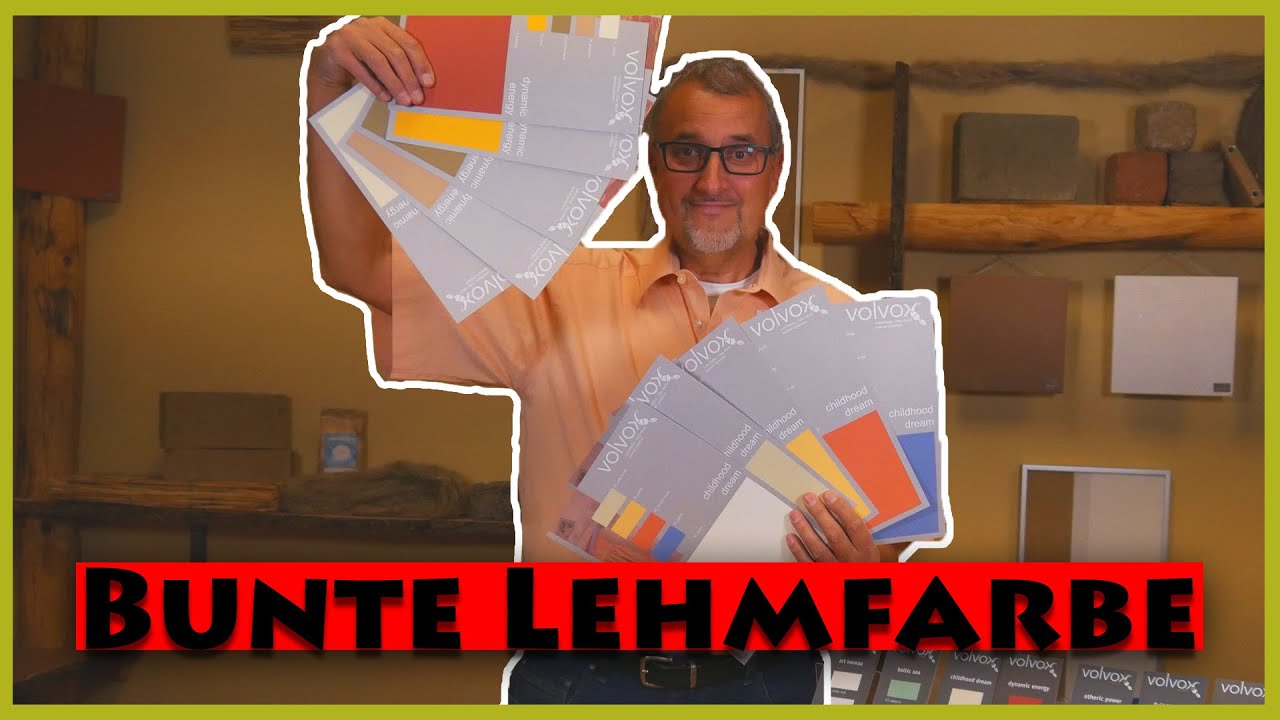 Wand gestalten mit Lehmfarbe | Lehm ist bunt
