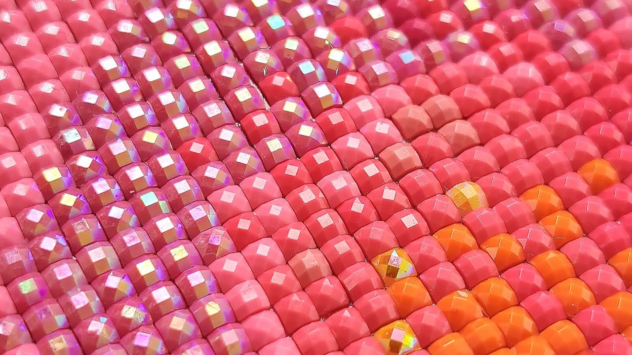 Satisfying & Relaxing ASMR Diamond Painting - No Talking - Real Time - TSA