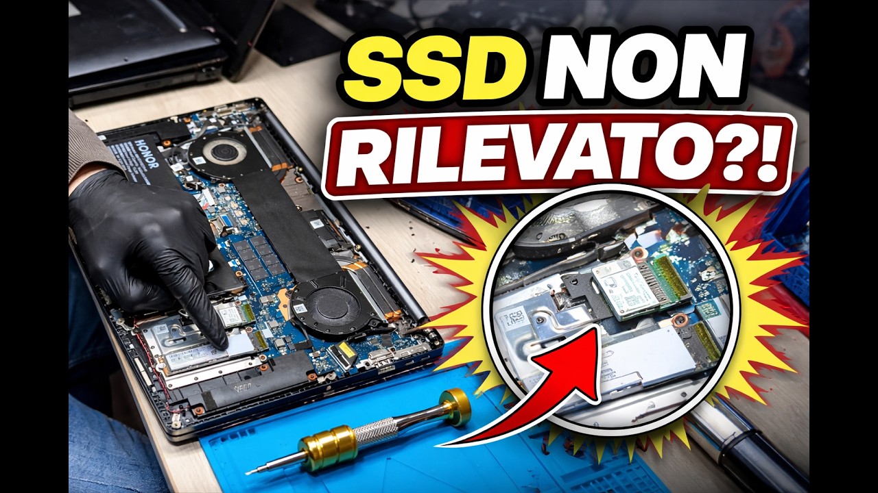 ❌ Il notebook NON rileva l’SSD… ma la soluzione ti sorprenderà!