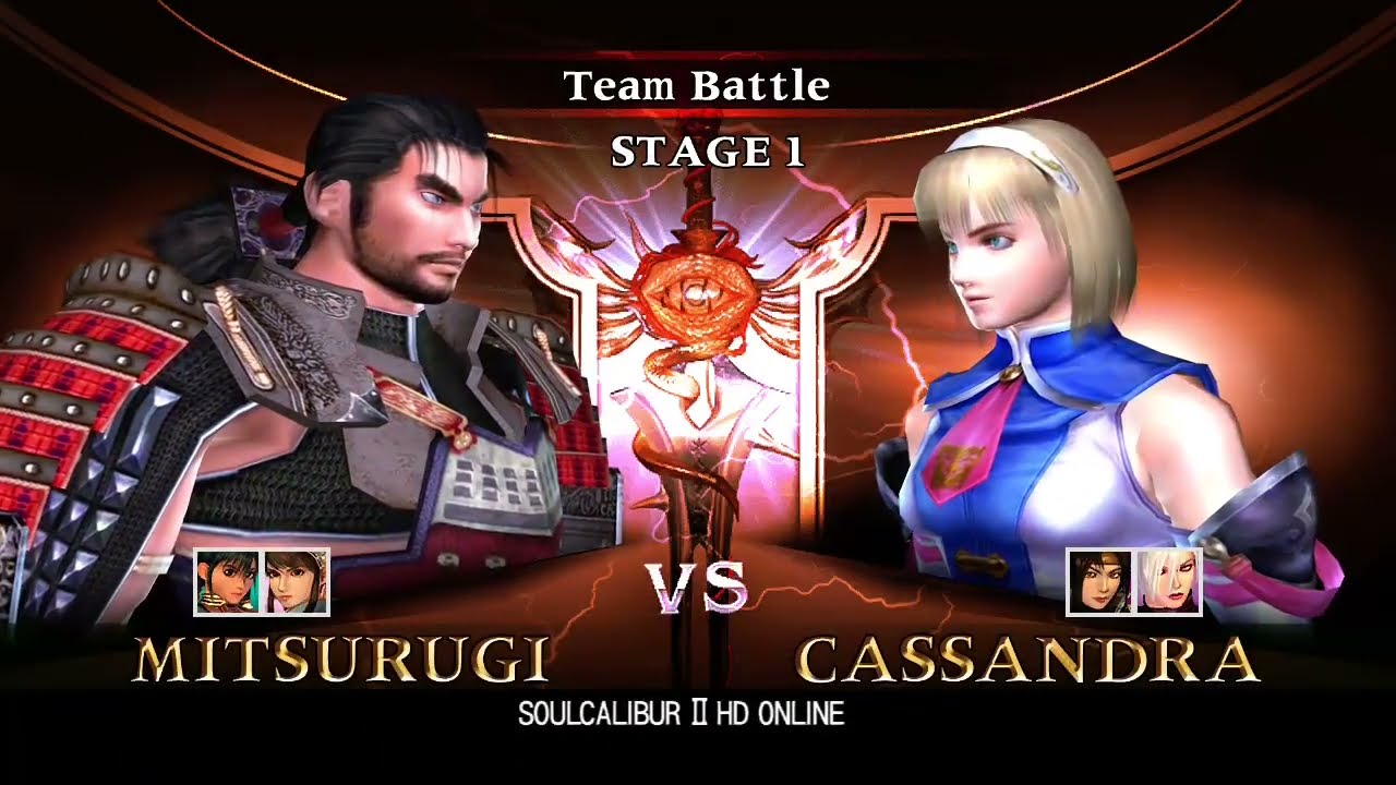 Soul Calibur II HD Online (XB360) | Mitsurugi, Xianghua, & Talim Team Battle Playthrough (08/08/22)