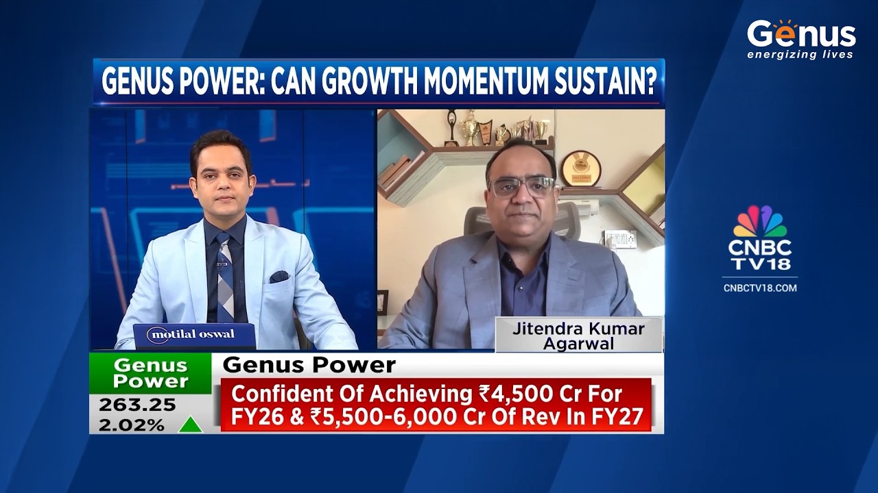 Our JMD, Mr. Jitendra Kumar Agarwal | CNBC-TV18 Exclusive | Genus Power&rsquo;s FY26&ndash;FY27 Growth Outlook