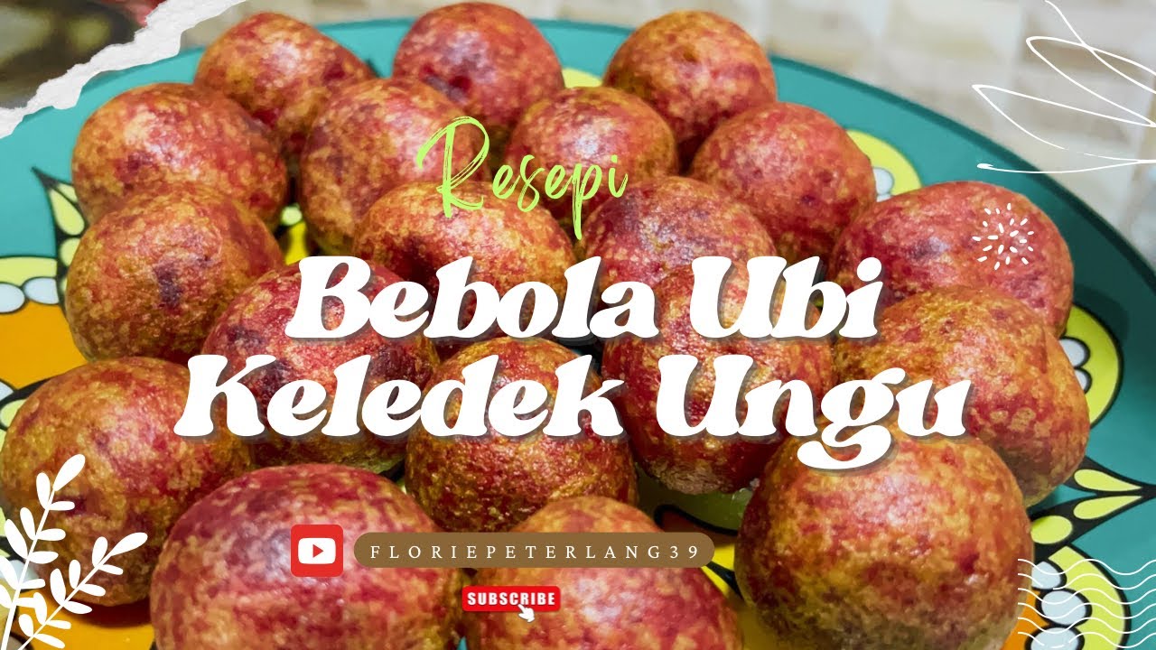 KMV11: Resepi Bebola Ubi Keledek Ungu, Sesuai untuk sarapan pagi @ Minum petang..