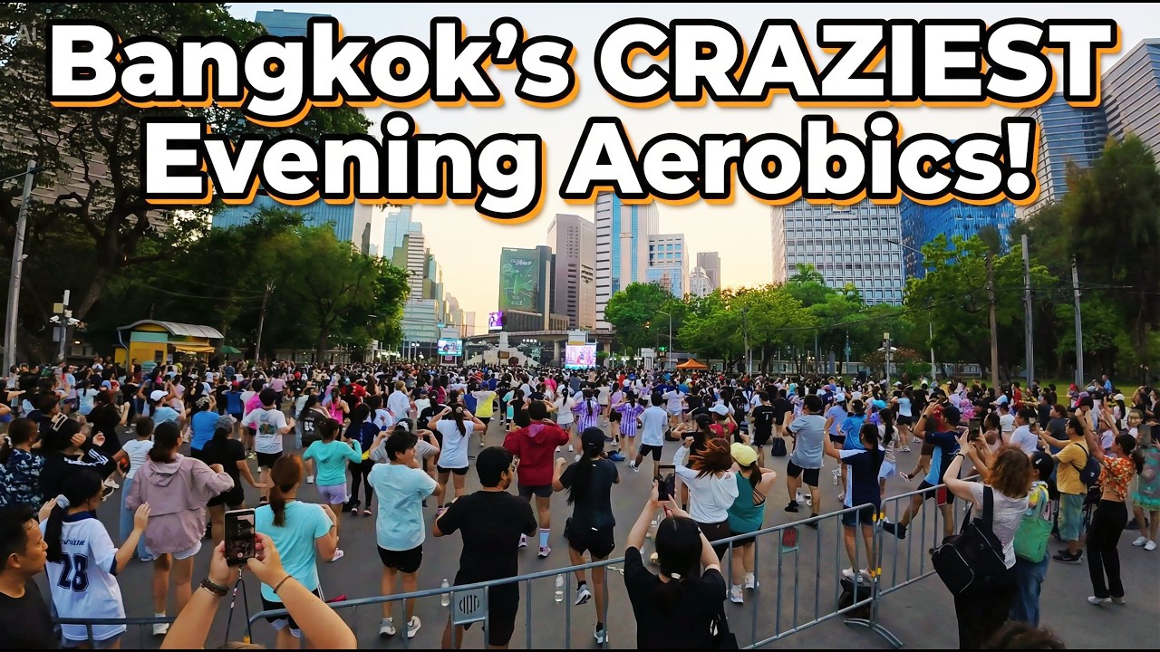 Bangkok&rsquo;s CRAZIEST Evening Aerobics! 😱 Lumpini Park Viral Madness 2026 4K HDR 🇹🇭
