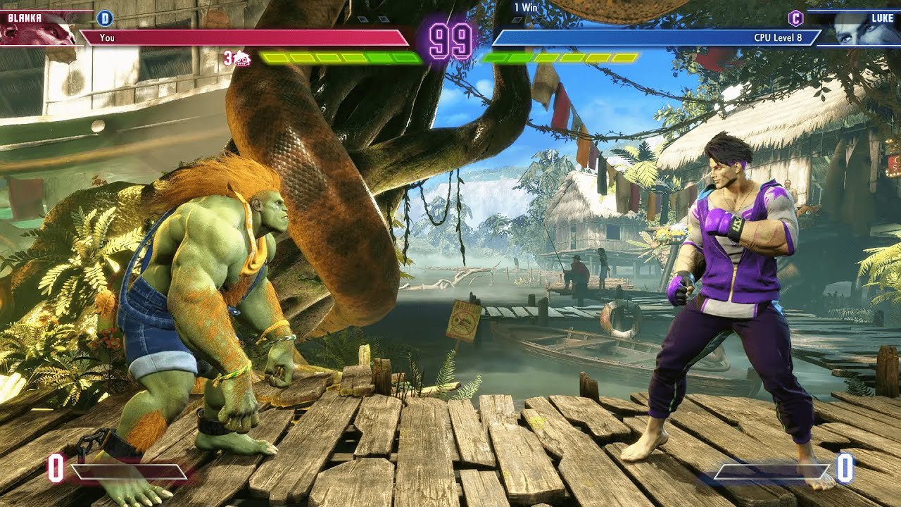 Blanka vs Luke (Hardest) Street Fighter 6.| Epic Battle