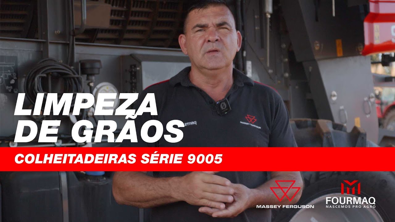 Limpeza de Grãos - Colheitadeira Axial Série 9005 da Massey Ferguson