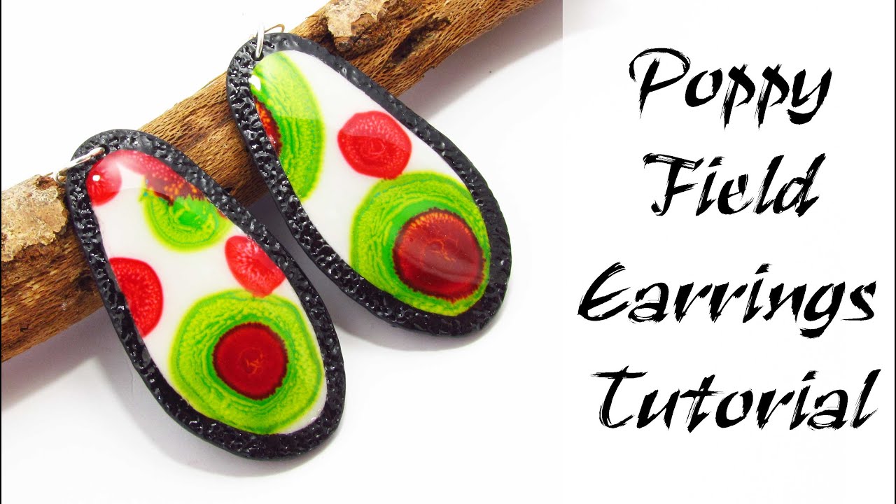 Polymer Clay Project: Poppy Field Earrings Tutorial