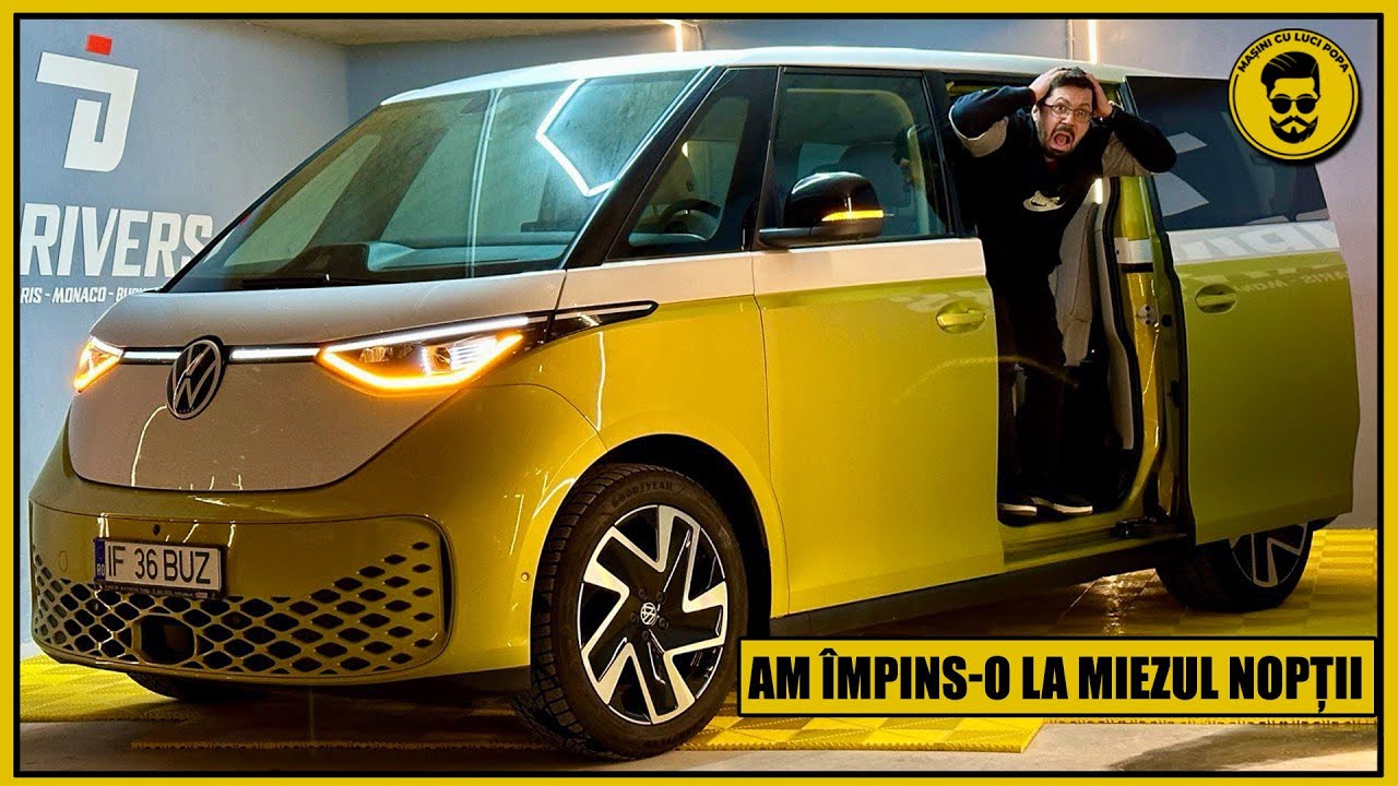 Ce se intâmplă când GOLEȘTI BATERIA?! VOLKSWAGEN ID. BUZZ, înlocuitorul lui PASSAT, golit la 0%