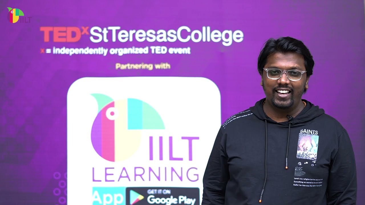 Film Director Rojin Thomas about IILT Learning App at TEDxStTeresas Event
