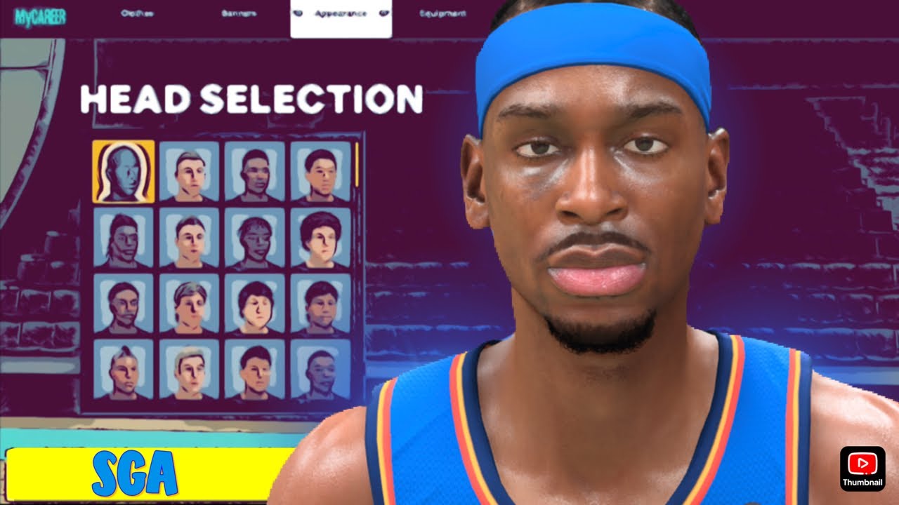 SGA NBA 2K26 NEXT GEN FACE CREATION 