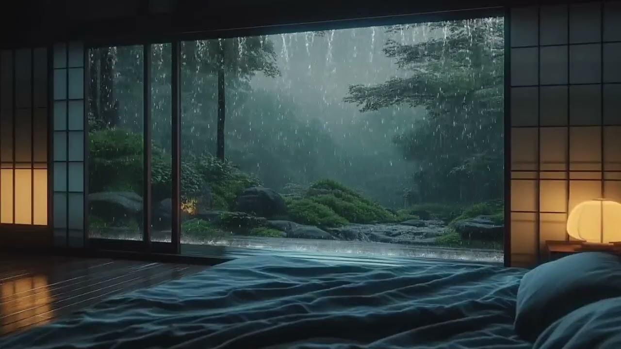 🌧️ Quiet Rain Tapping Window 🎹 Deep Calm Piano