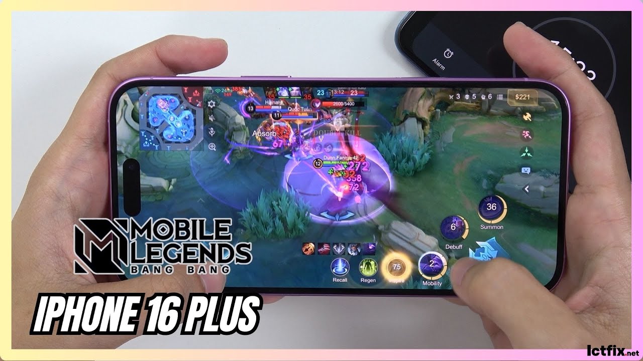 iPhone 16 Plus Mobile Legends Gaming Test MLBB | Apple A18 | 120Hz Display
