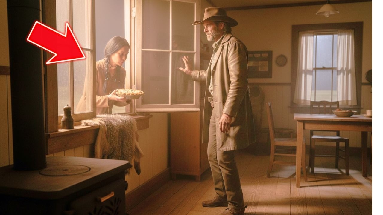 The Lone Rancher Left a Pie on the Window — And the Apache Woman Left a Rare Fur in Return