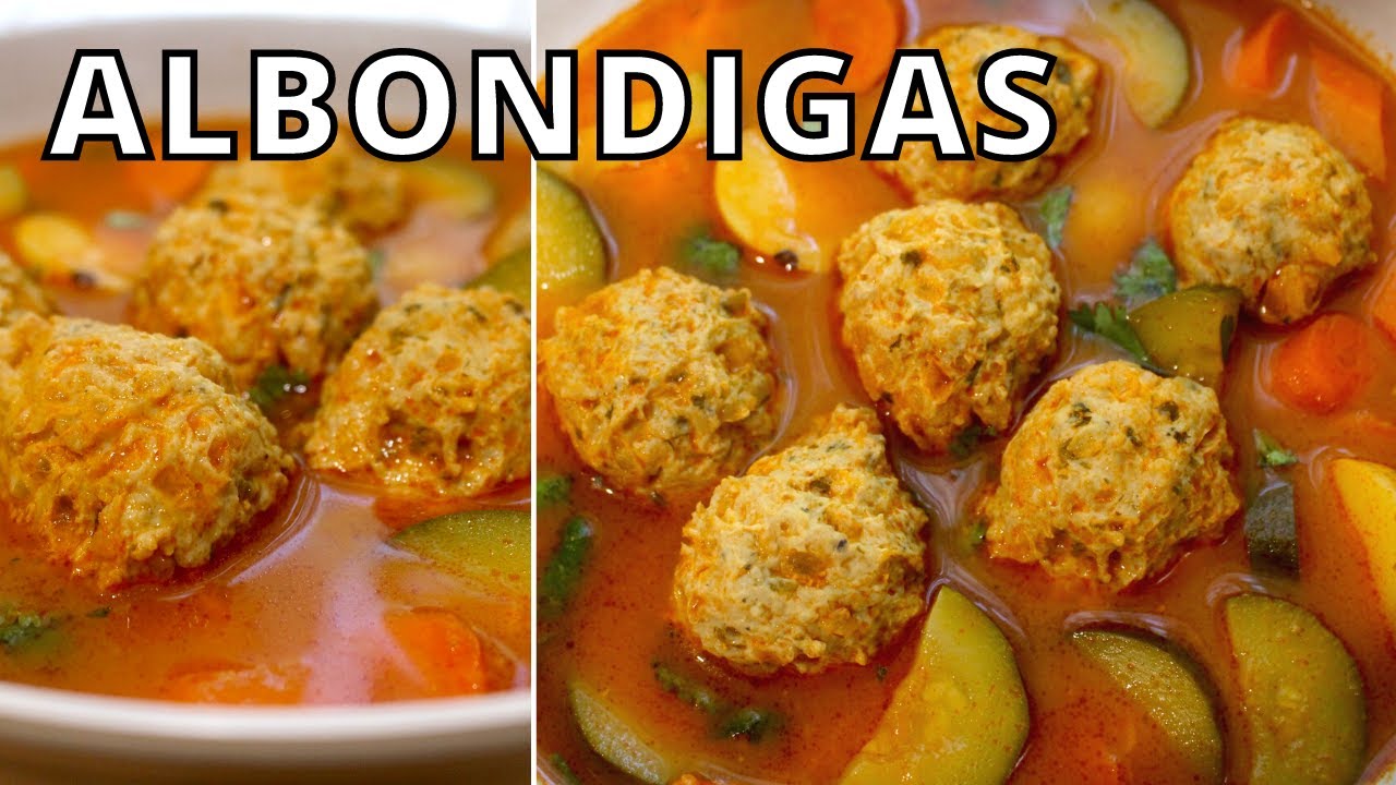 How To Make THE BEST ALBONDIGAS De Pollo En Caldo (Mexican Meatball Soup)