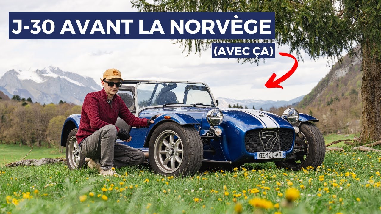 On sort la CATERHAM 340S dans les routes de MONTAGNES