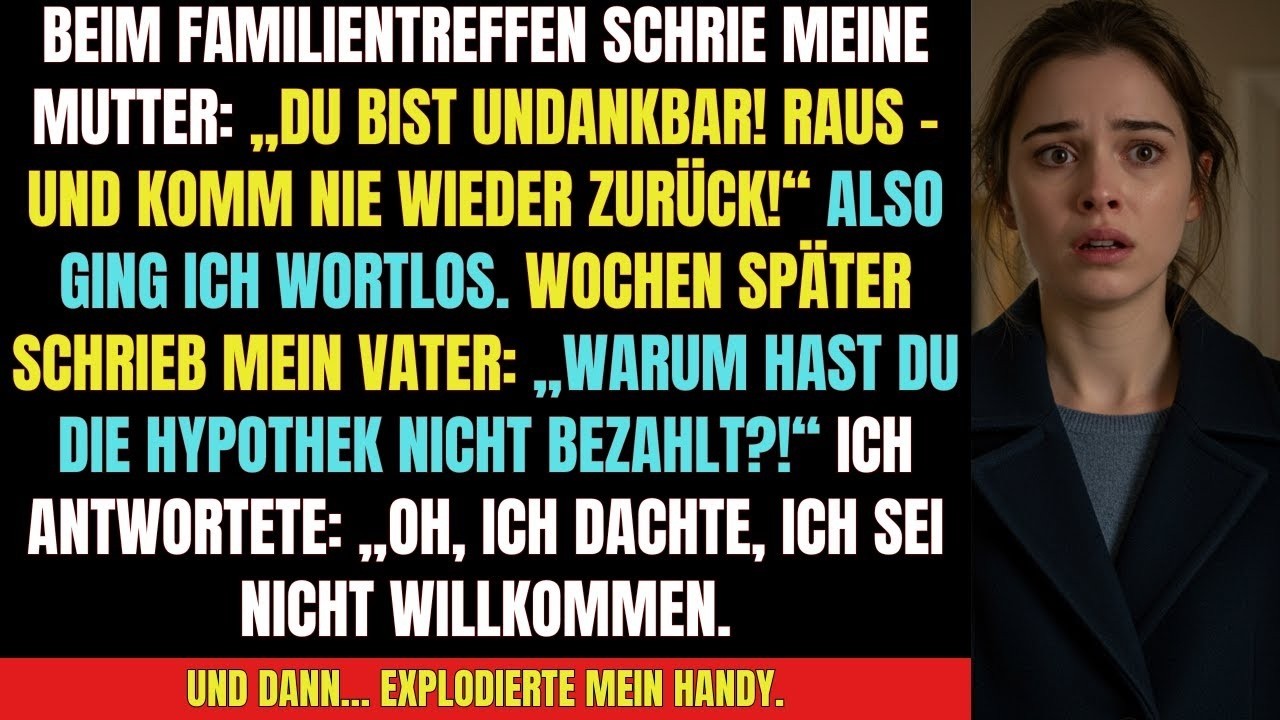 „Rausgeworfen von meiner eigenen Mutter – Wochen später schrieb mein Vater das UNFASSBARE!“