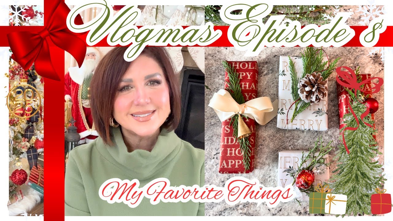 VLOGMAS DAYS 18–21 | My Favorite Things Party, New Beauty Finds & Beautiful Christmas Gift Wrapping