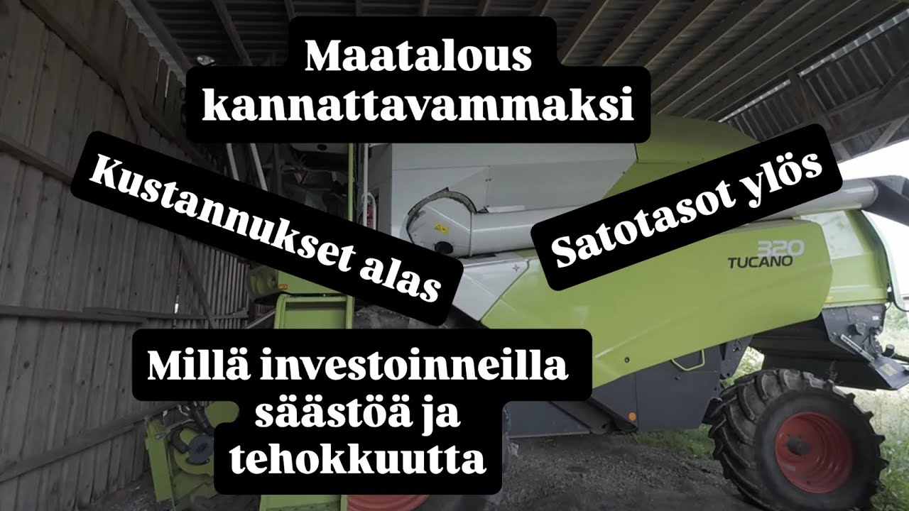 Kannattavuutta maatilalle
