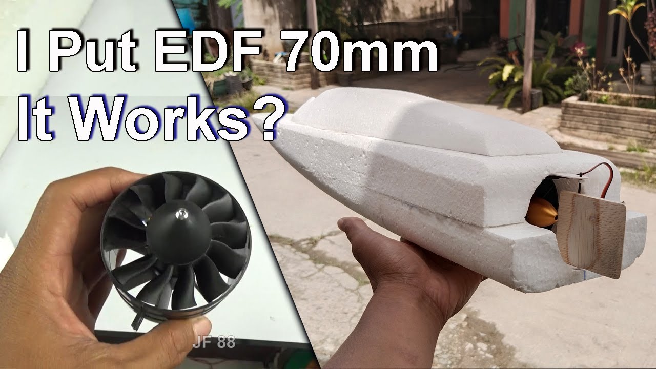 How I Built Styrofoam Boat With POWERFUL 70MM EDF!