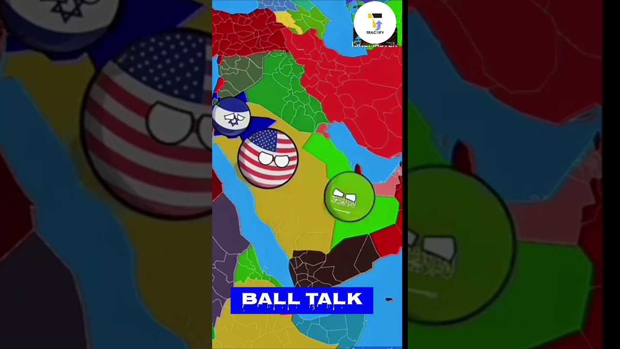 Israel vs Saudi Arabia &ndash; Middle East Tensions BallTalk #MiddleEast #Countryballs #Shorts