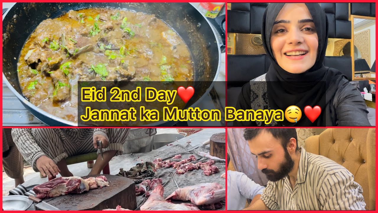 Mazedaar Mutton Laal Mirch K Bgair🤤❤️ | Very Busy Day | Bari Eid 2022 | Dietitian Aqsa