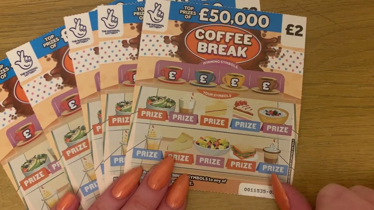 New Scratch Cards £2 Coffee Break £50,000 Jackpot Scratches Uk National Lottery Tickets