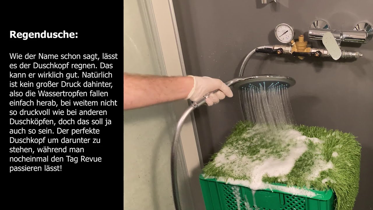 XXL Regen-Duschkopf im Test!