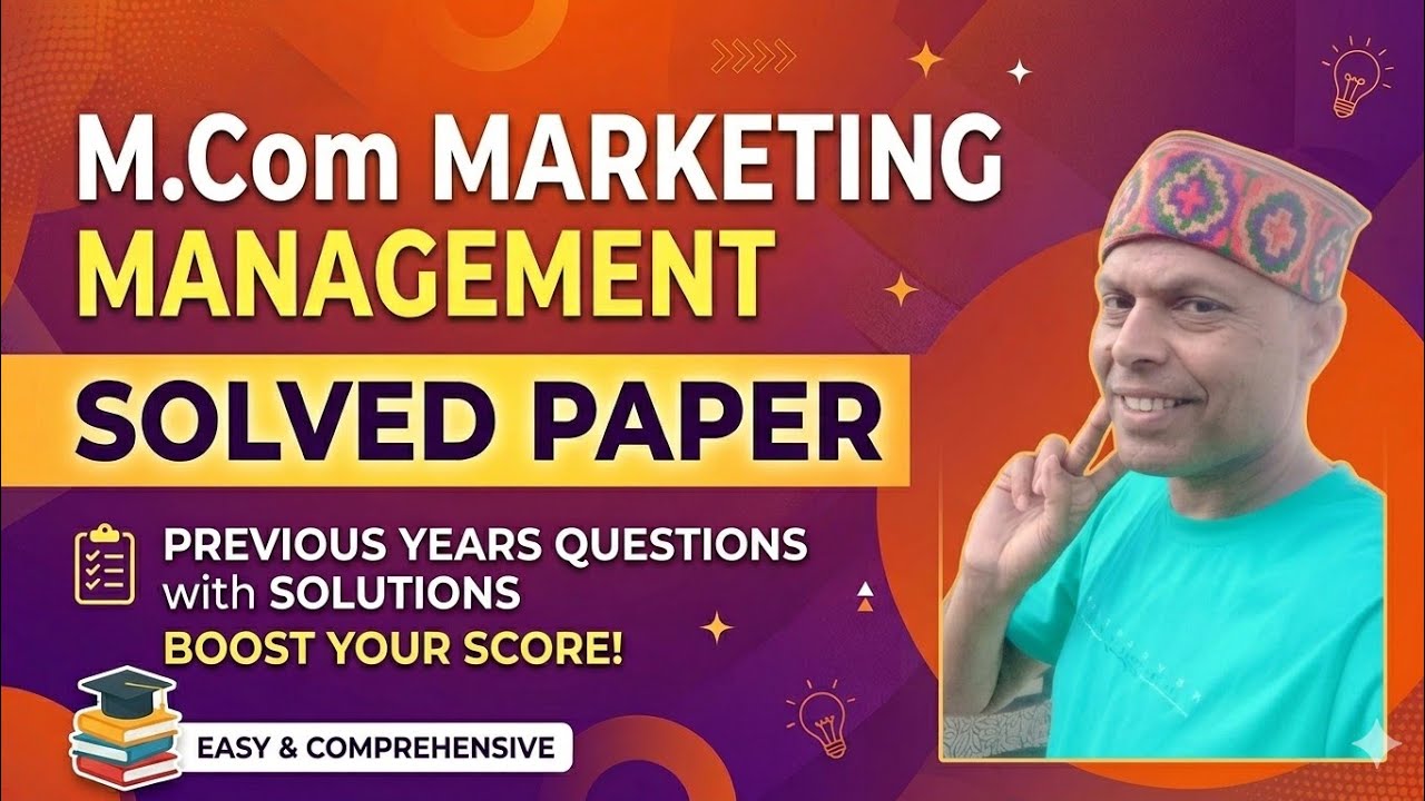 Mcom 1st sem marketing management