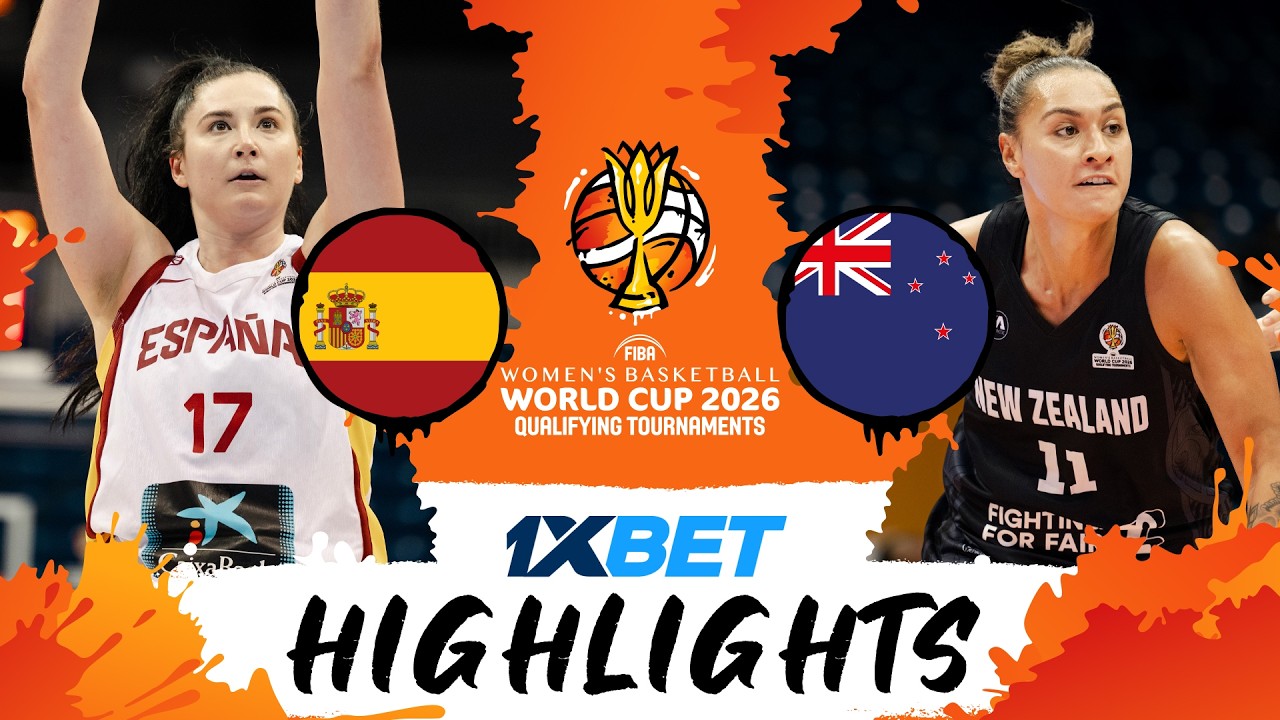 Spain 🇪🇸 v New Zealand 🇳🇿 | Highlights | #FIBAWWC 2026 Qualifying Tournament