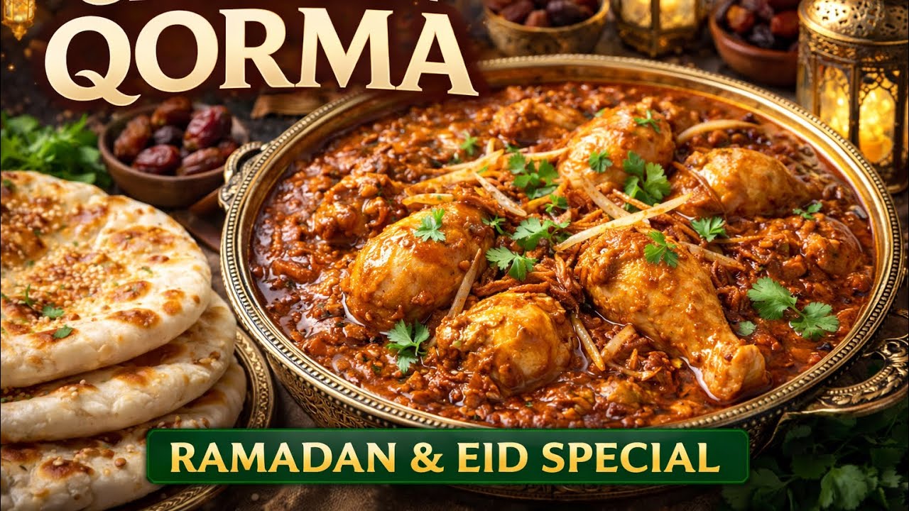 Easy Chicken 🐔 Qorma Recipe || Authentic Pakistani Chicken Korma | Perfect for Iftar & Eid #recipe 