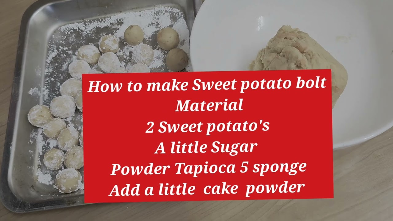 How to Make Beautiful Sweet Potato's Bolt | Traditional food processing