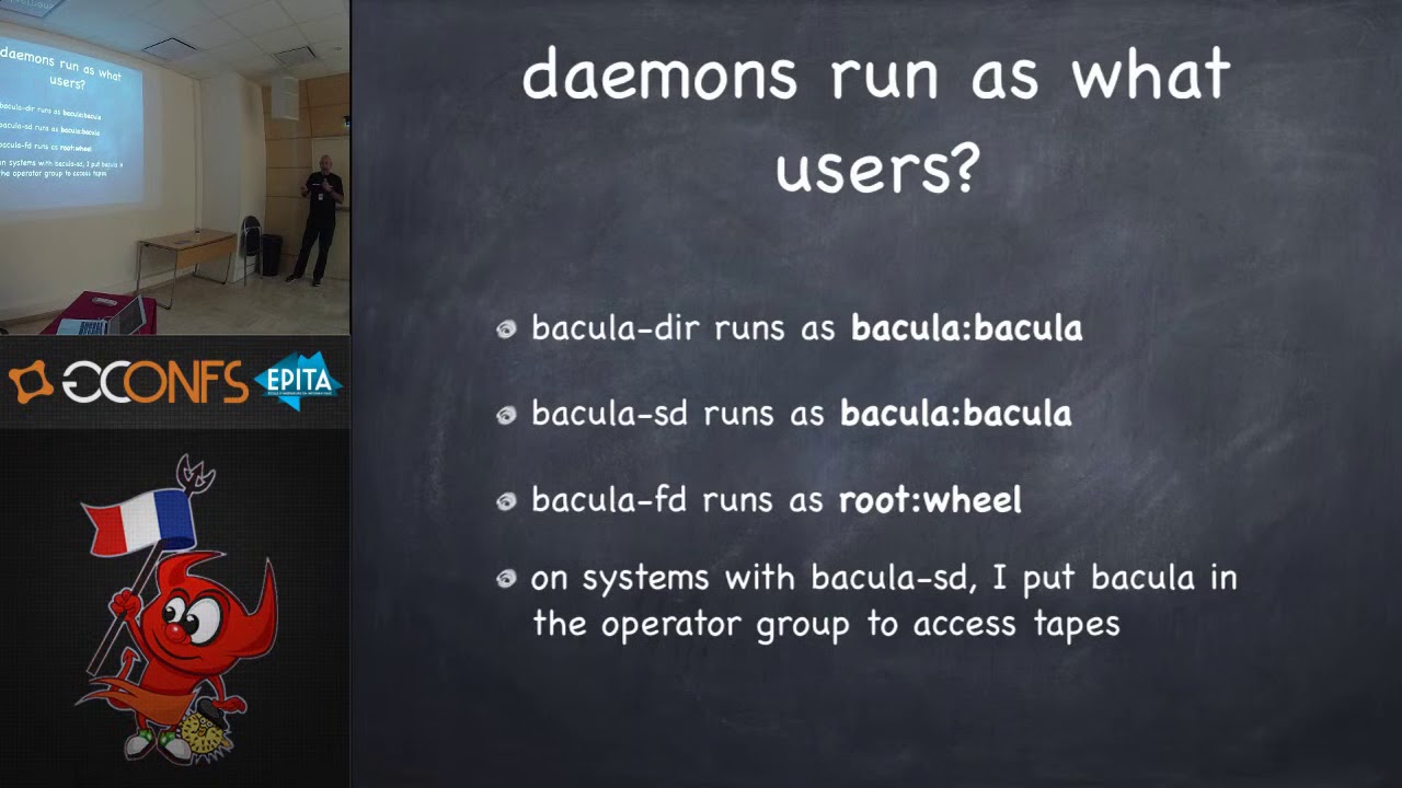 Bacula    nobody ever regretted making a backup - Dan Langille