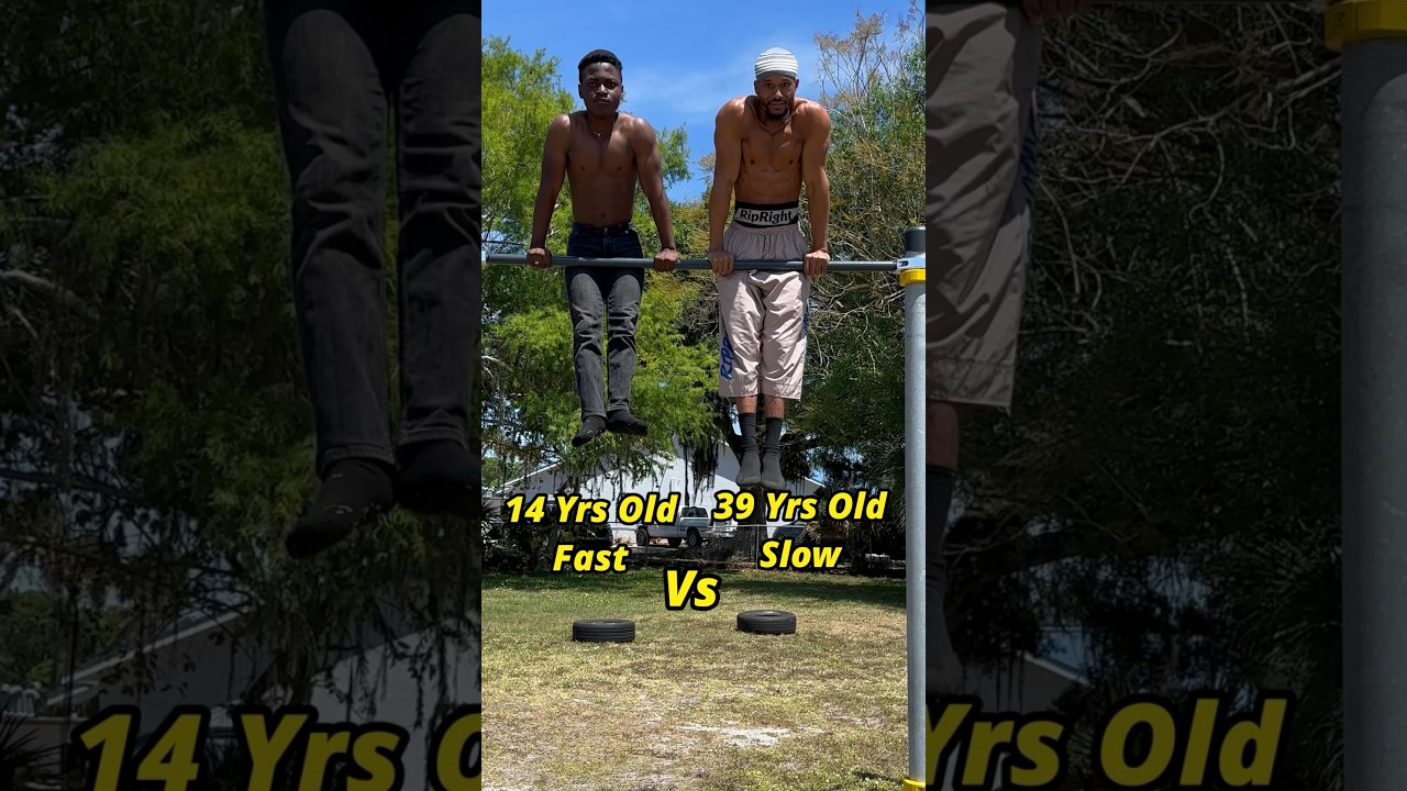 14 Year Old Muscle Up Vs 39 Year Old Muscle Up @RipRight