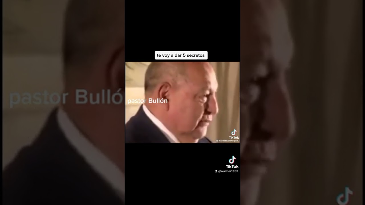 te voy a dar 5 secretos pastor Bullón bendiciones 🙏🙏🙏 amén