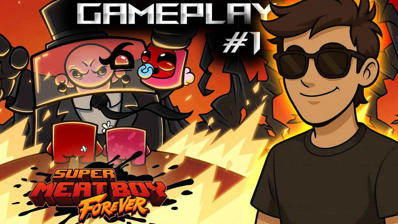 GAMEPLAY Super Meat Boy Forever || Parte 1