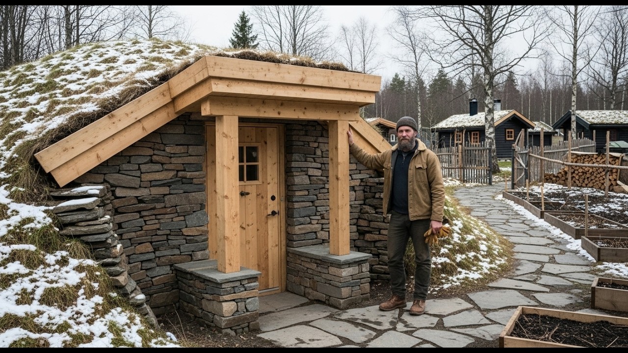 How He Built a Cave Shelter That Stayed 82°F All Winter — No Firewood Needed