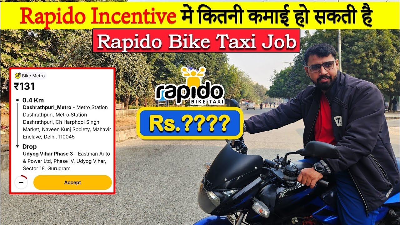 Rapido Captain Part Time Earnings 🤑🔥 | Rapido Part Time Earnings | Ride on Pulsar 150
