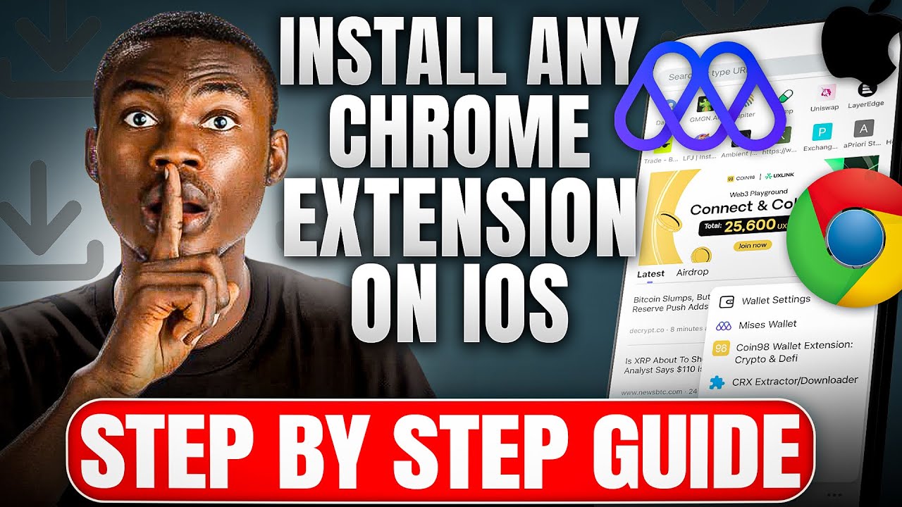 How To Install and use any CHROME EXTENSIONS on Mises Browser with iPhone IOS | Step By Step.