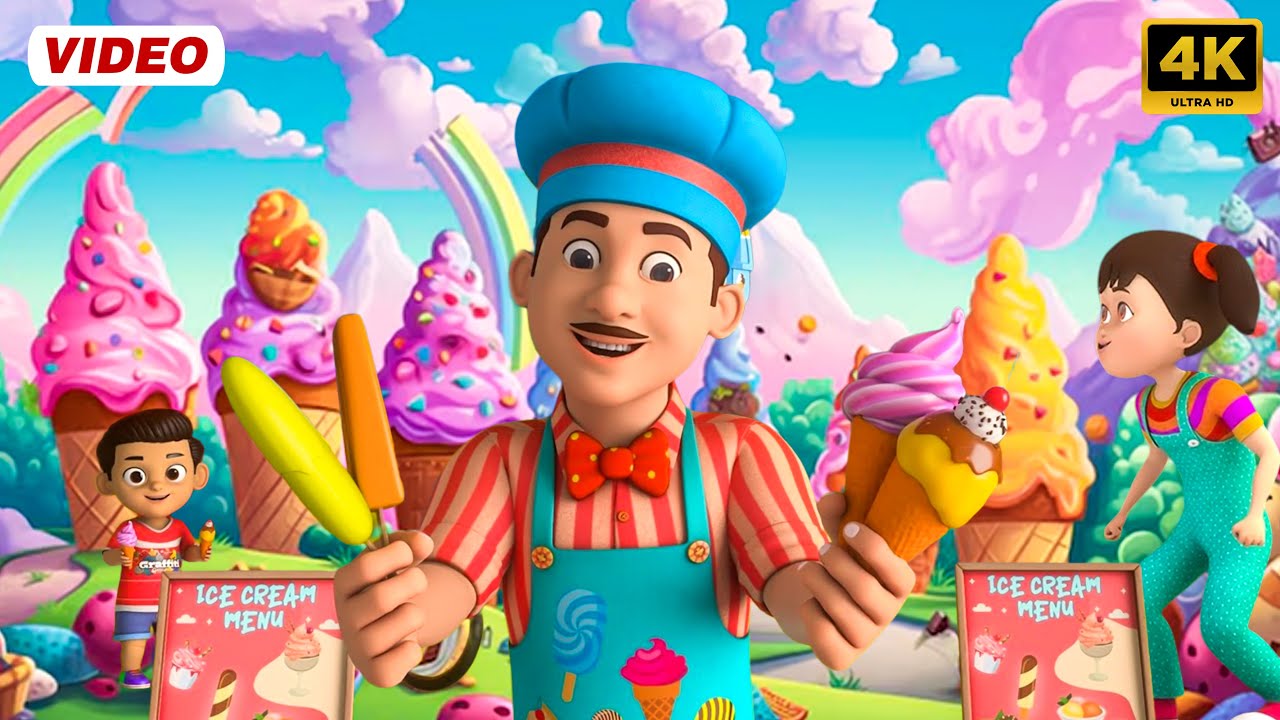 आइसक्रीम वाला 29 Minutes 3D Nursery Rhymes | Eyescream Wala  | Child Baby Kids | Poem & Songs