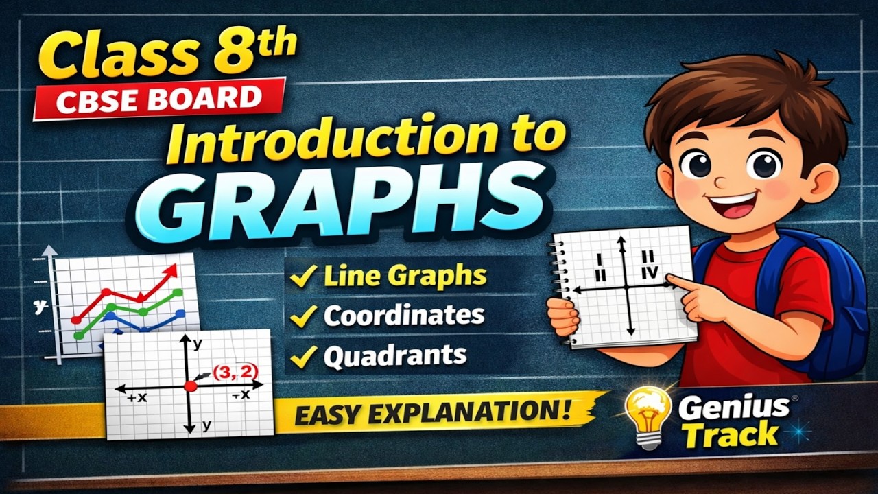 Class 8 Maths Introduction to Graphs | Exercise + Important Questions | CBSE Board | Genius Track