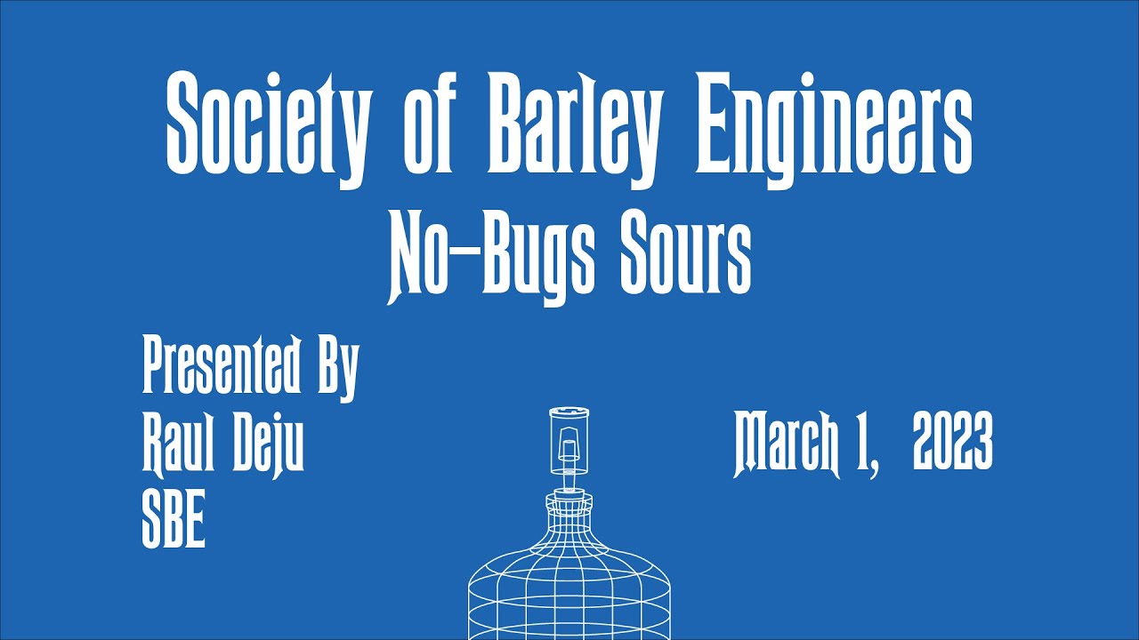 No-Bugs Sours by Raul Deju - March 2023 Meeting