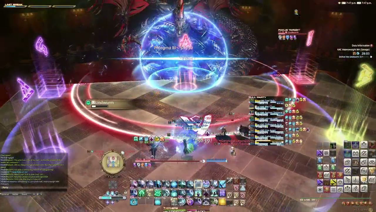 M12S Phase 1 Week 1 Clear (Sage POV) - FFXIV AAC Heavyweight M4 Savage - The Lindwurm (+Transition)