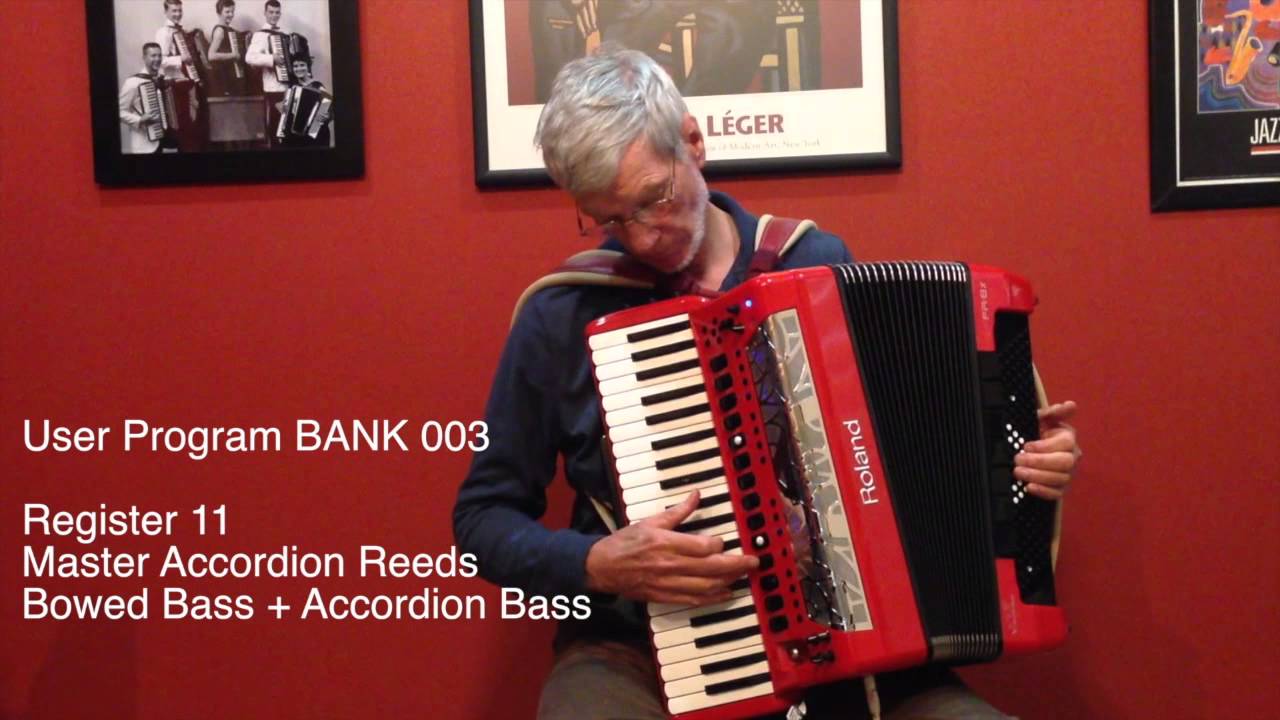 Roland FR-8x Digital Accordion, User Program Mode Demonstration by Richard Noel